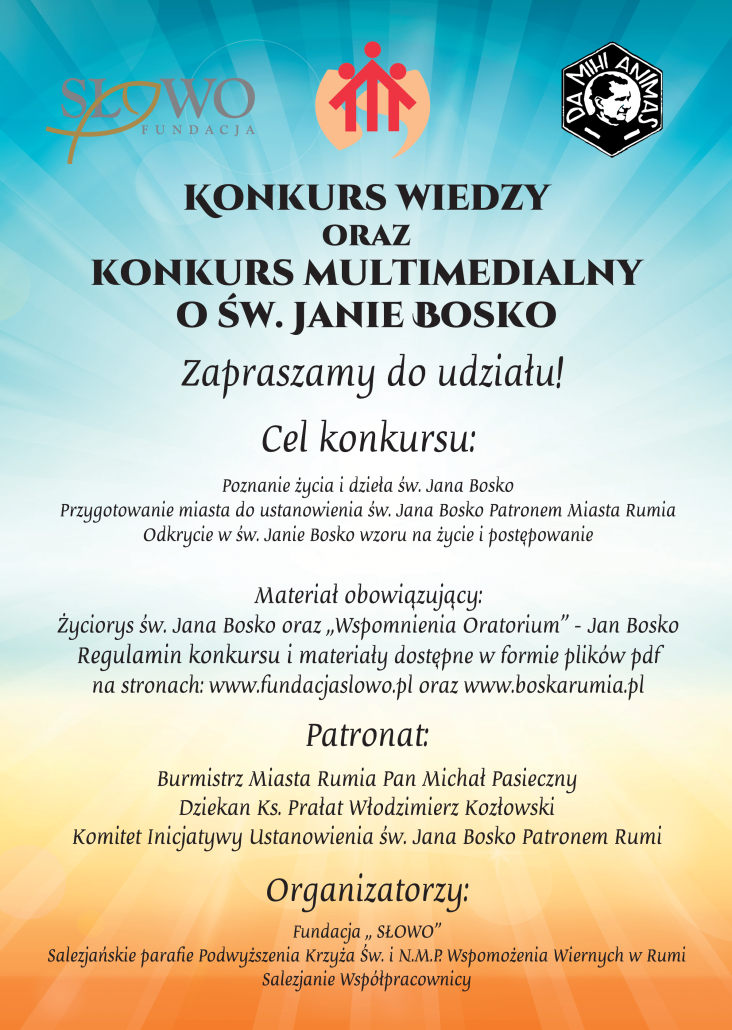 Plakat A3 - KW i KM o św. Janie Bosko